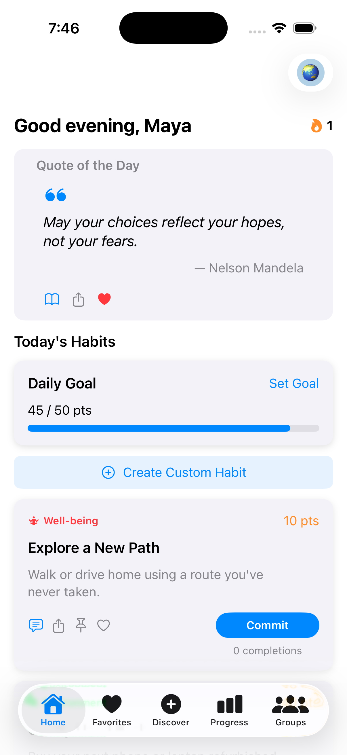 Poonya Daily Spark app preview